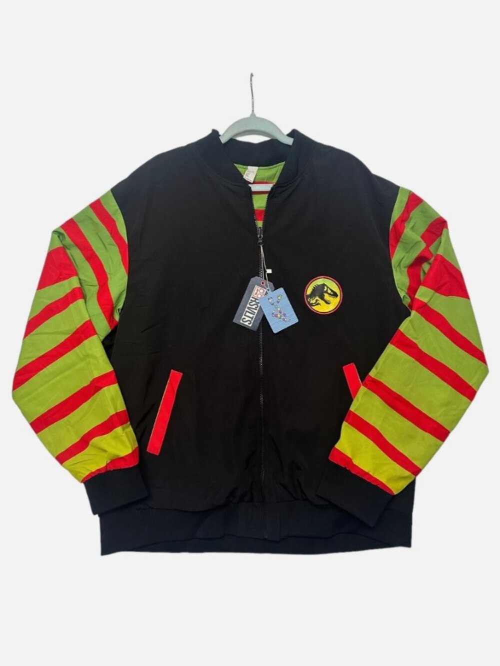 🦖 RSVLTS Jurassic Park Bomber 2024 ECCC Exclusive Reversible Jacket - New 🏷️